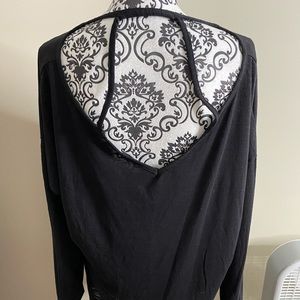 Black stretchy blouse